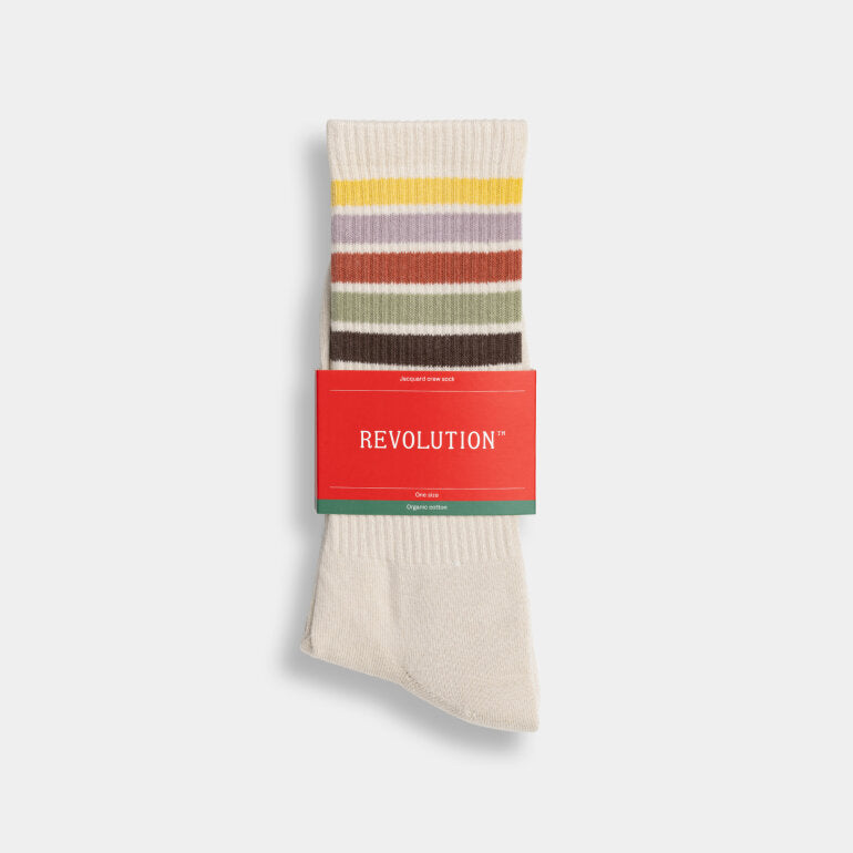 Jaquard Crew Socks 8904