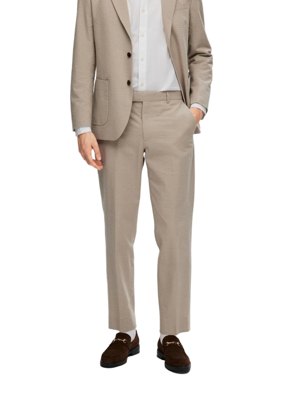 Regular Smith Seersucker Trousers