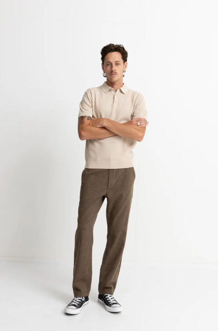 Textured Knit SS Polo