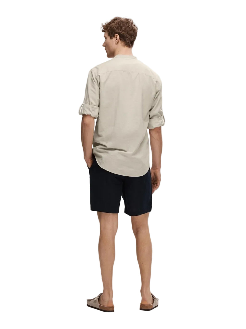 Regular New Linen Shirt Tunic LS Band