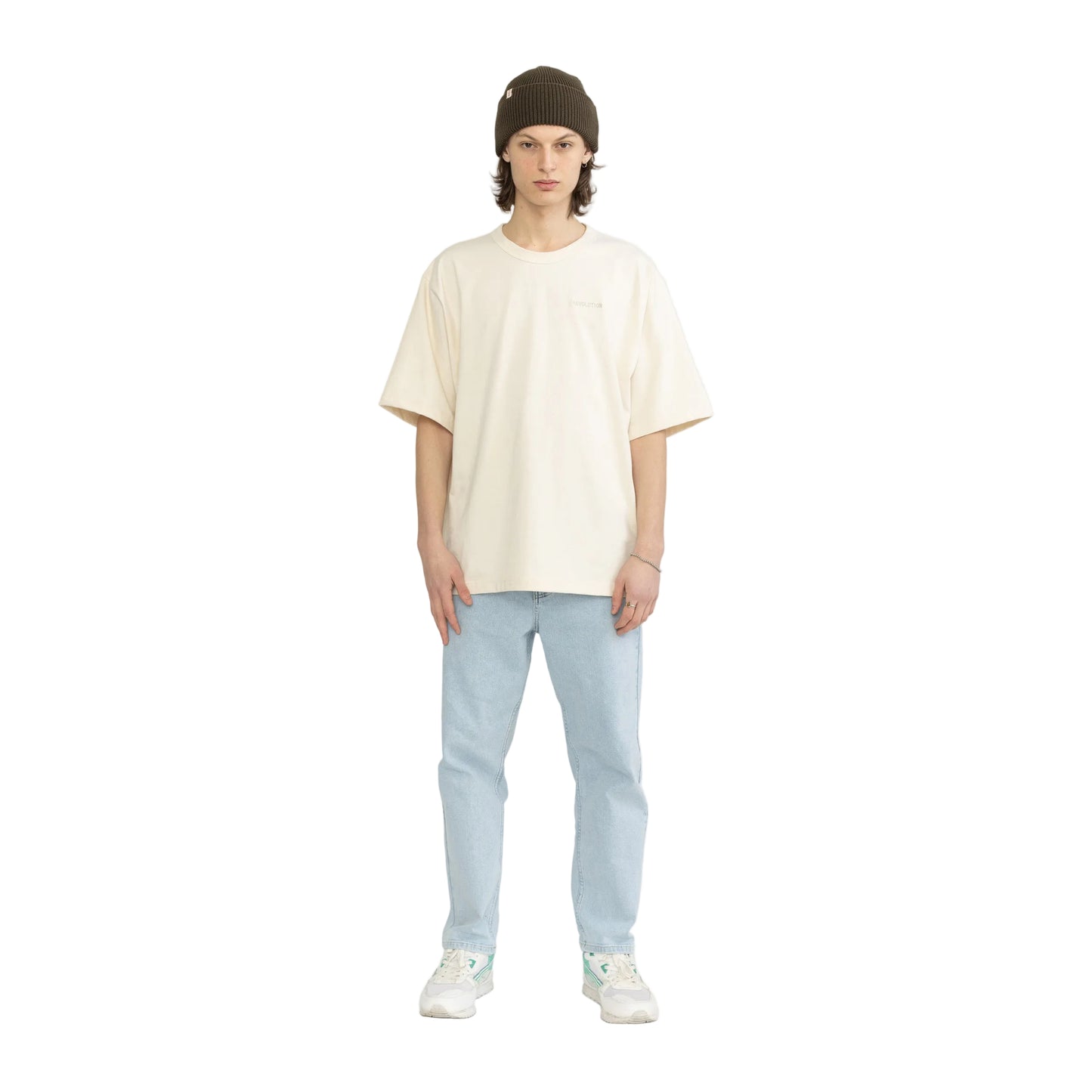Relaxed Fit Bleached Jeans 5328