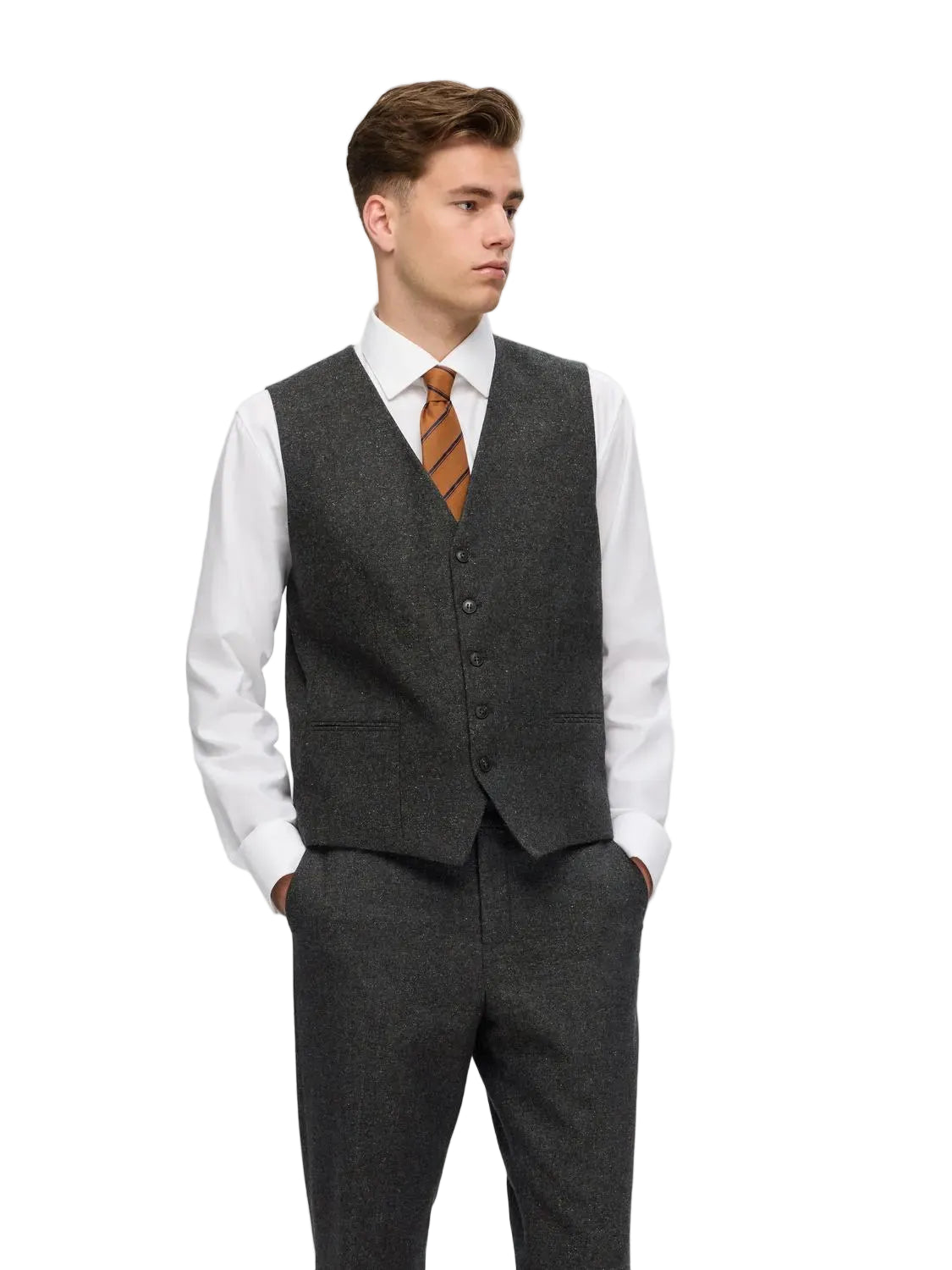 Regular Bow Donegal Waistcoat