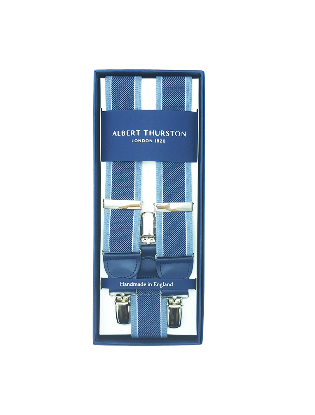 Tirantes Clip Anchos a Rayas Azul/Azul 2443/28