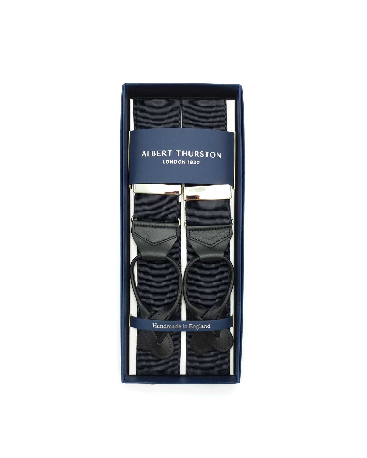 Bretelles Boutons Larges Moire Noires