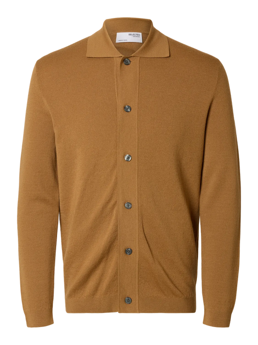 Tray LS Knit Merino Button Cardigan