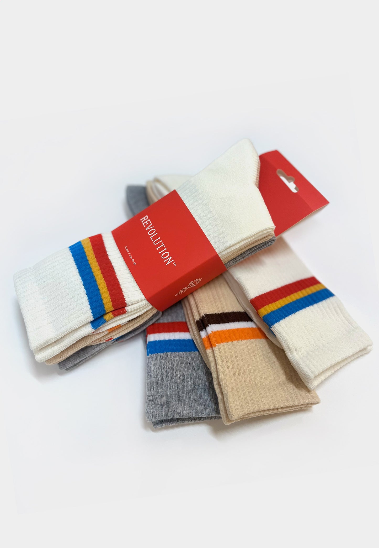 Jacquard Crew Socks 8916