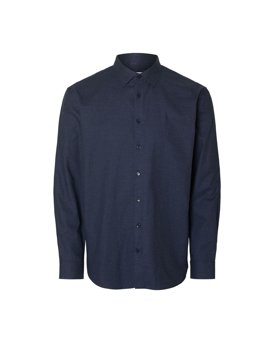 Camisa Regular Leo Heather de manga larga
