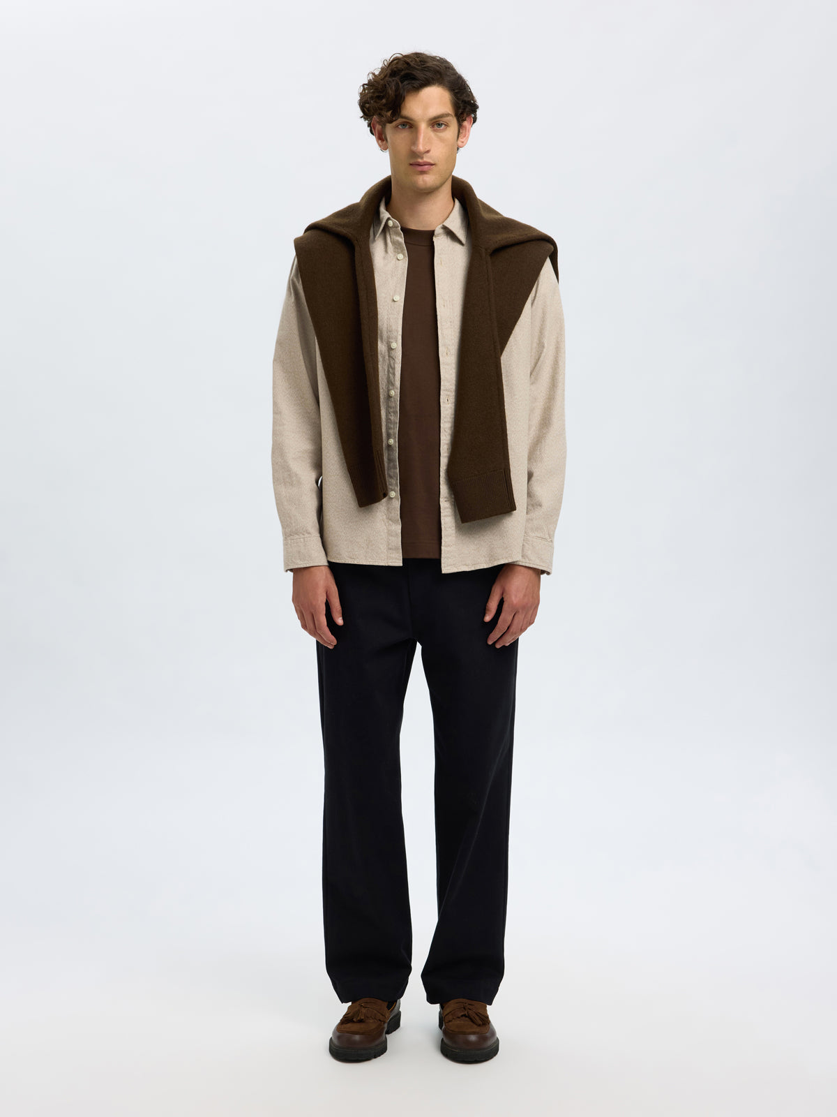 Regular Noah Brushed Twist LS Shirt