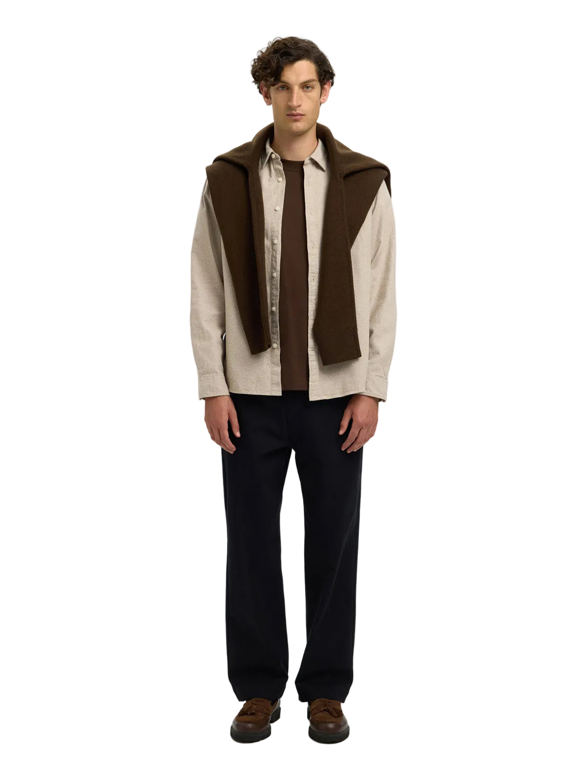 Regular Noah Brushed Twist LS Shirt