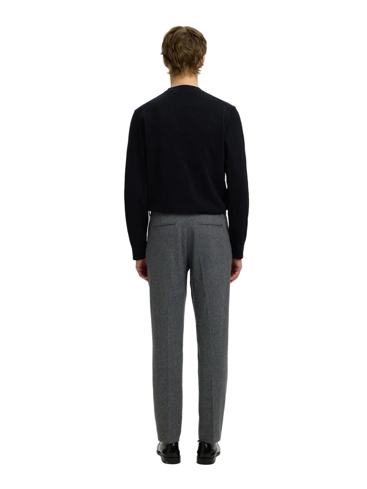 Slim Reed Wool Trousers