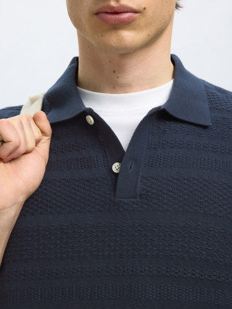Foam SS Knit Relaxed Structure Polo