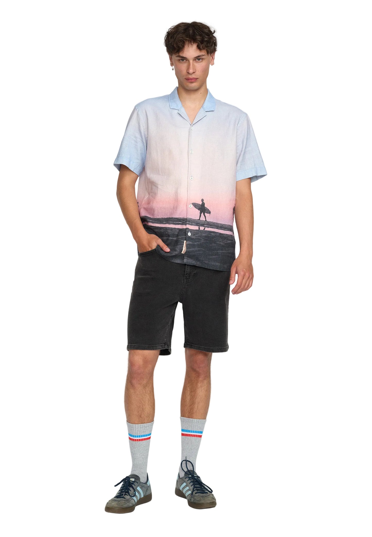 Short-sleeved Cuban Shirt 3173