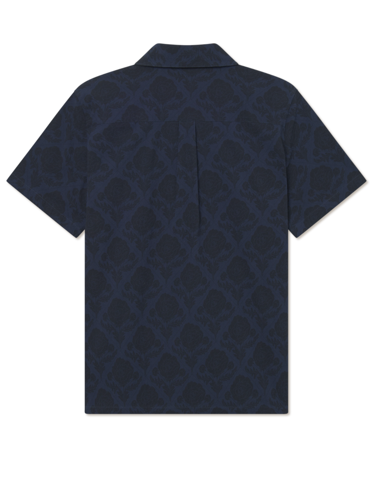 Camisa Lesley con estampado floral de azulejos de manga corta
