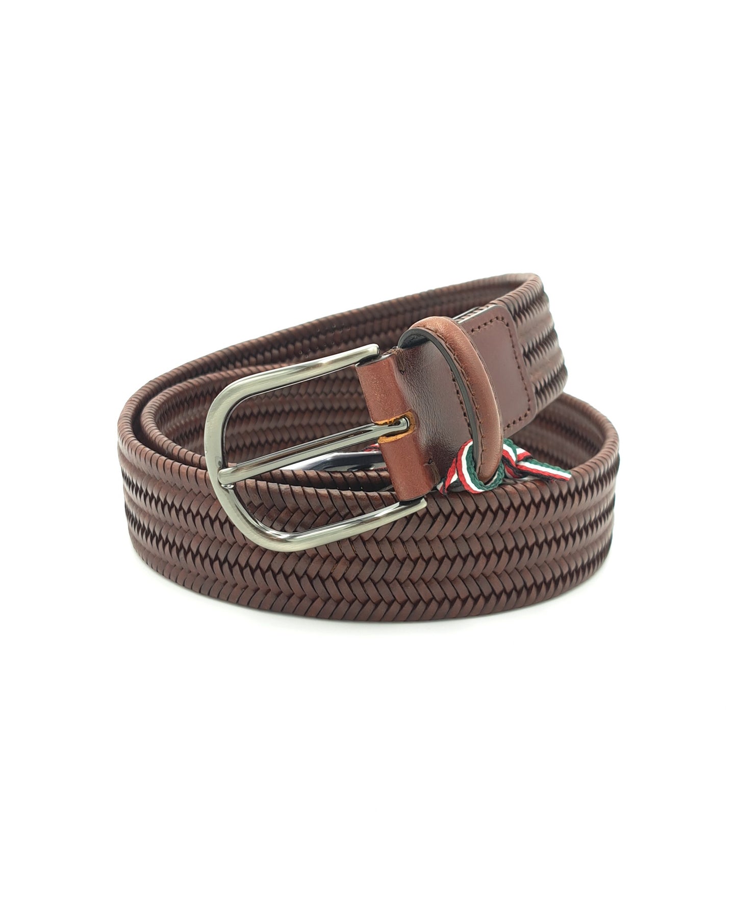 Ceinture cuir tressé