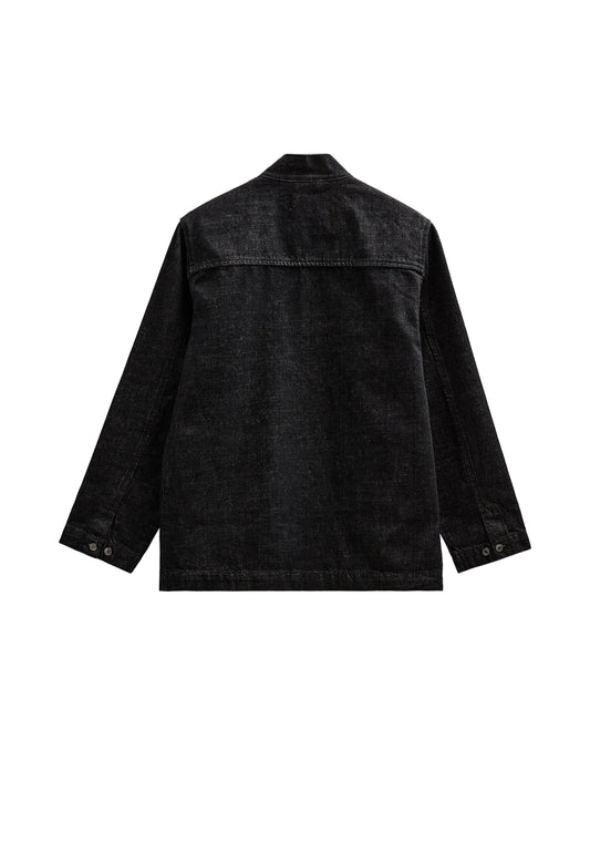 JESPER SELVEDGE DENIM KIMONO, Black - Anerkjendt