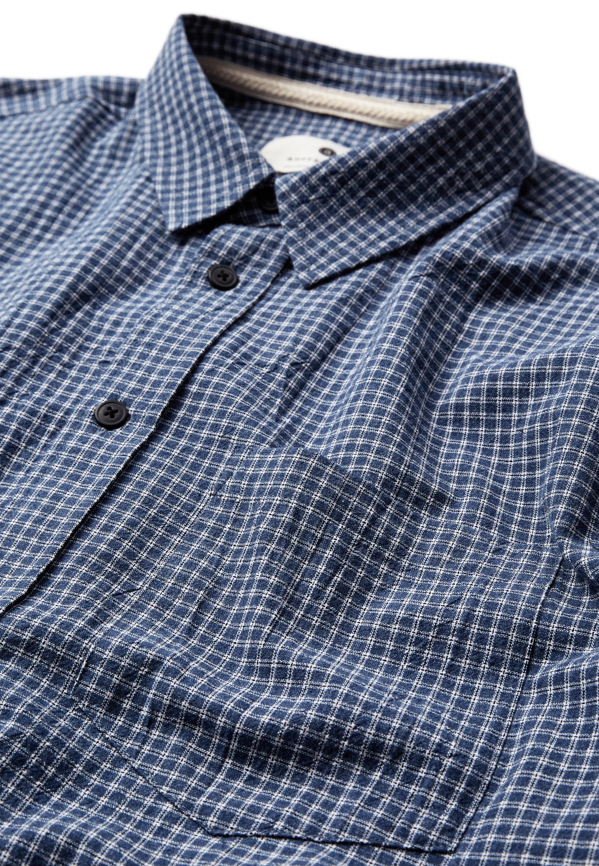 OTTO SMALL CHECK LS SHIRT, Estate Blue - Anerkjendt