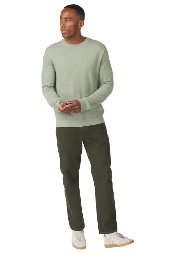 Mora LS Knit Structure Crew Neck