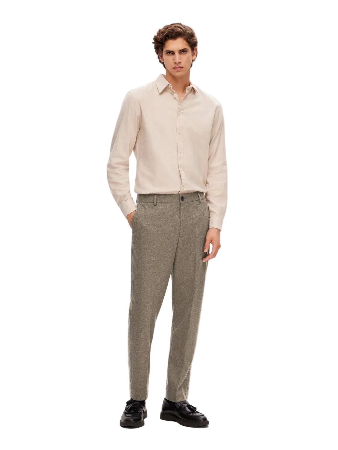 Slim Mark Wool Trousers