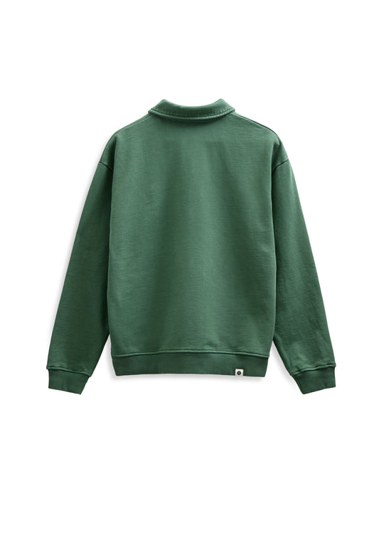 TONI POLO SWEAT, Hunter Green - Anerkjendt