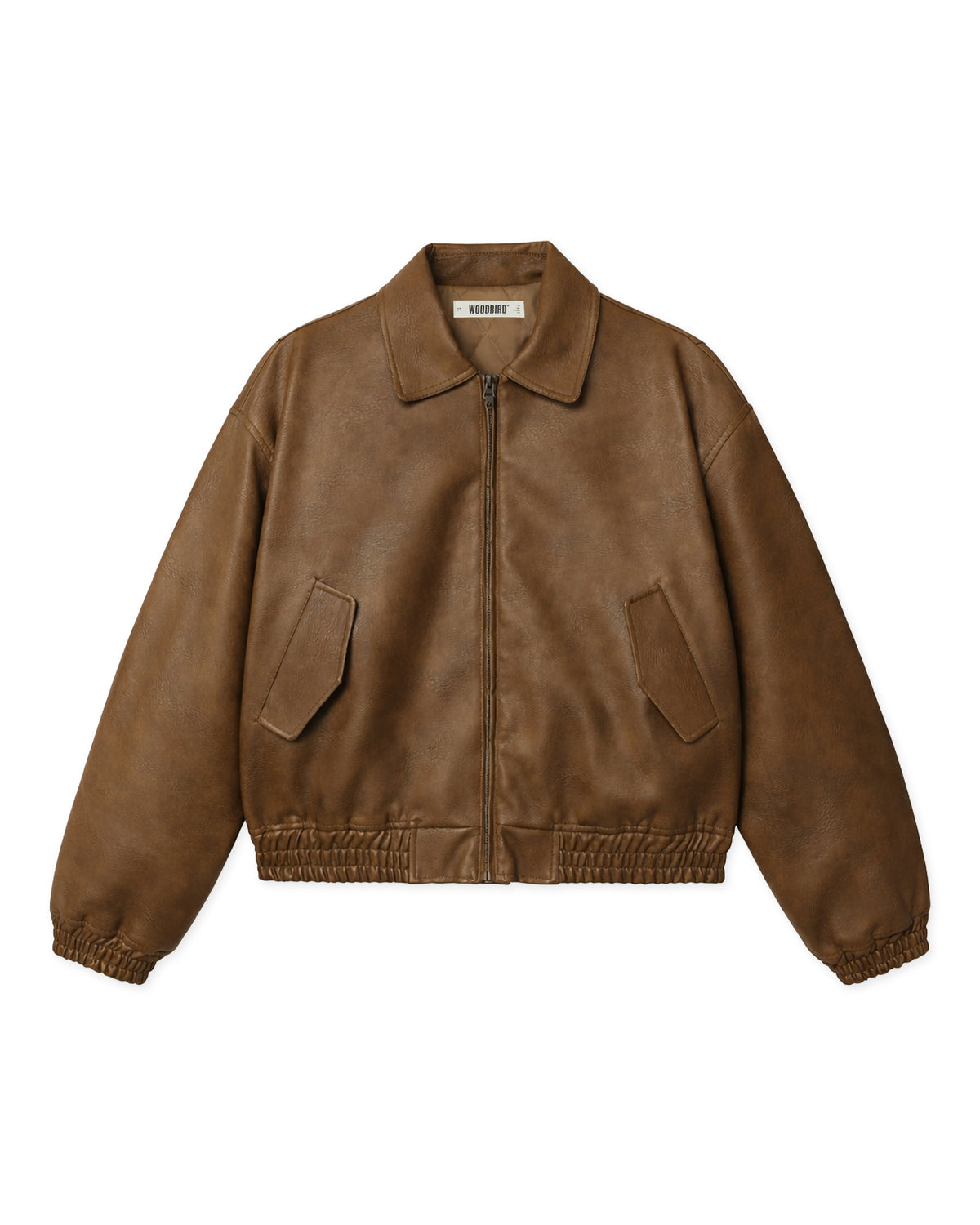 Veste Biker Bao Woodbird Marron Foncé - vue détail 0