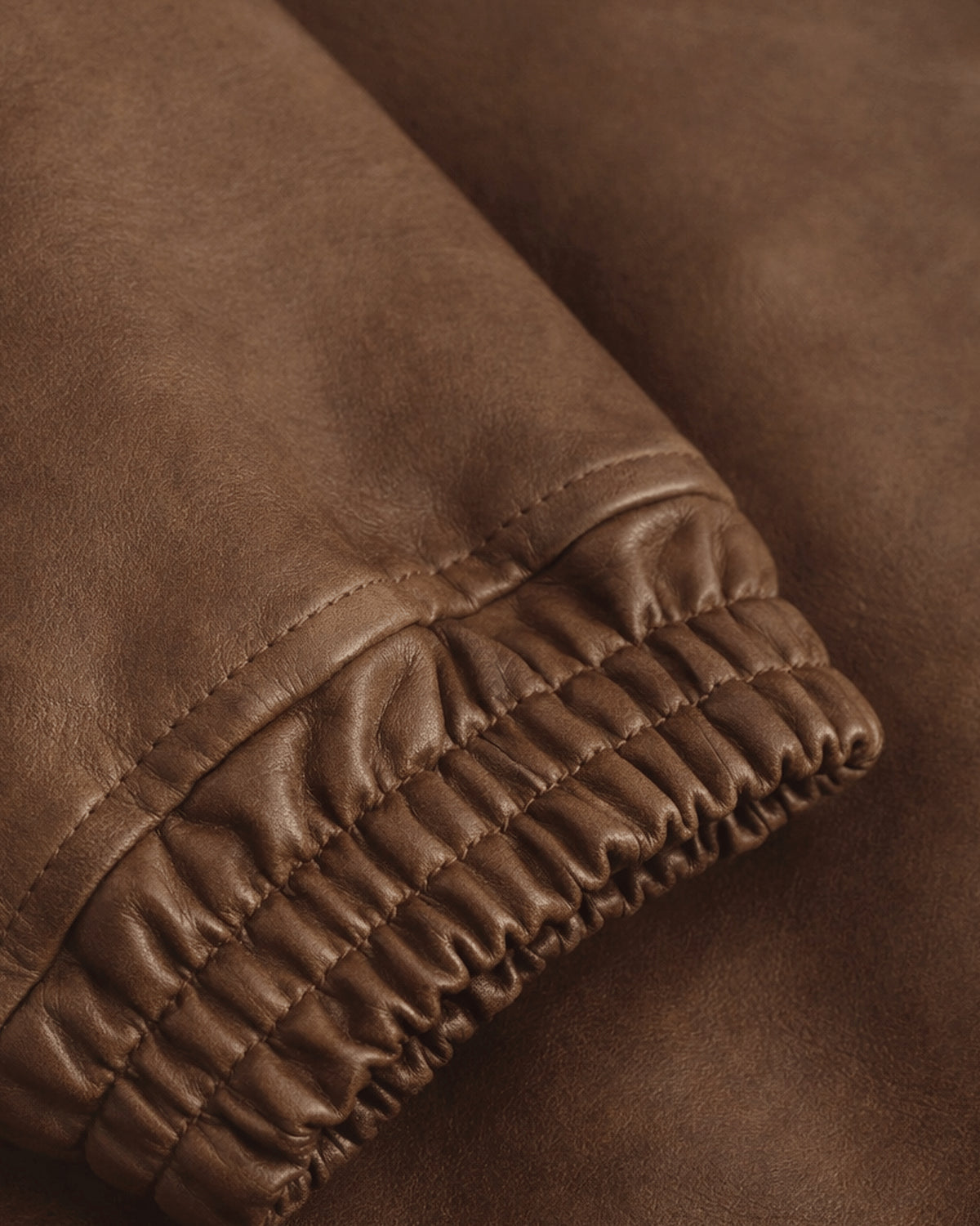 Veste Biker Bao Woodbird Marron Foncé - vue détail 3