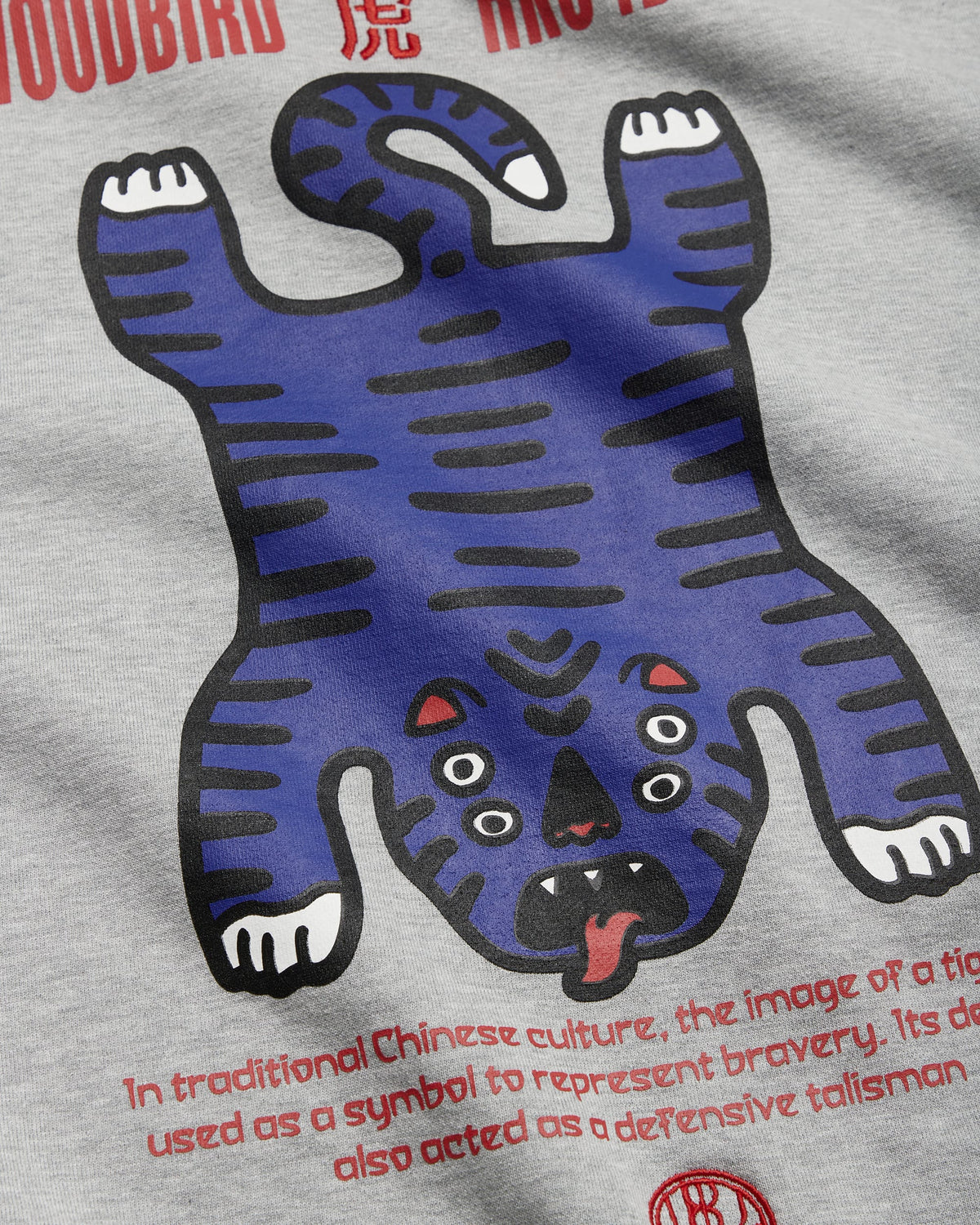 Sweat Tiger Duke Woodbird Gris Chiné - vue détail 3