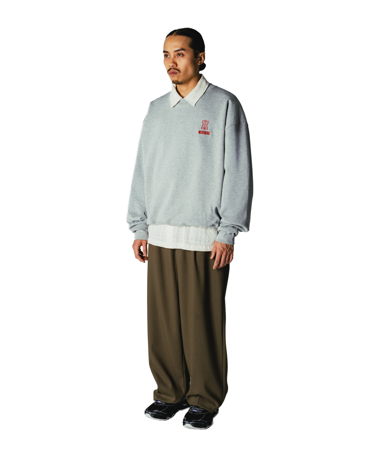 Sweat Tiger Duke Woodbird Gris Chiné - vue détail 5