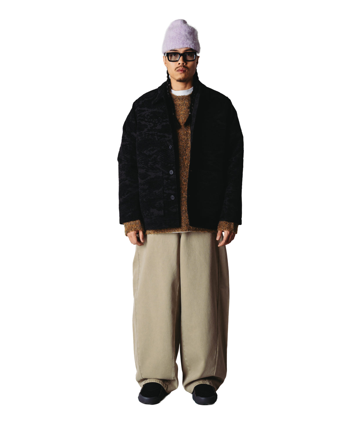 Veste Chenille Blade Woodbird Noir - vue détail 4