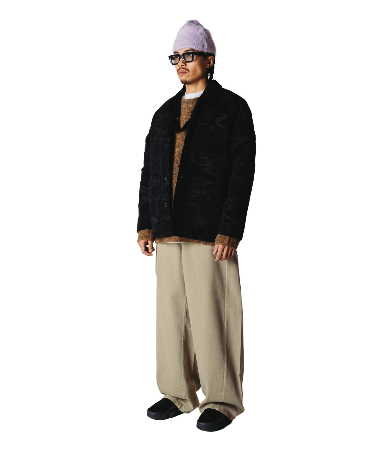 Veste Chenille Blade Woodbird Noir - vue détail 5