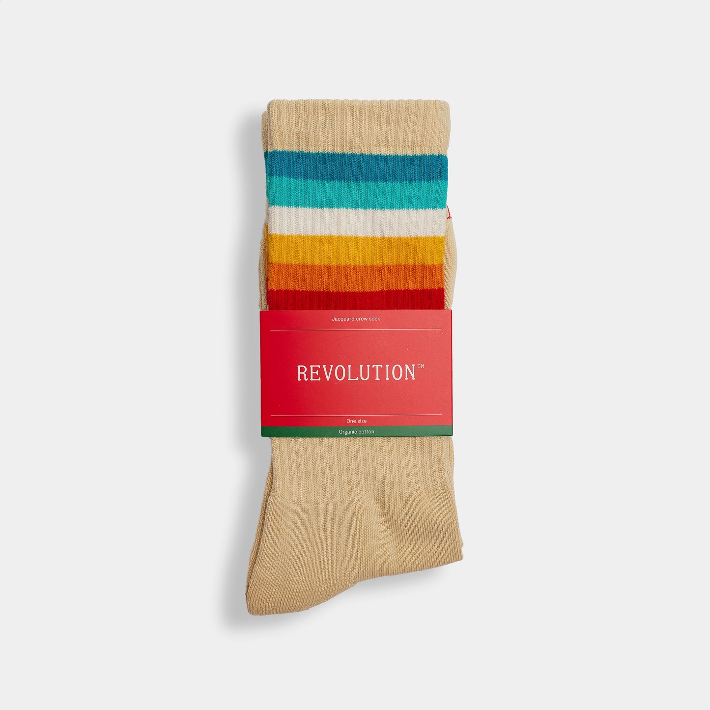 Jaquard Crew Socks 8914