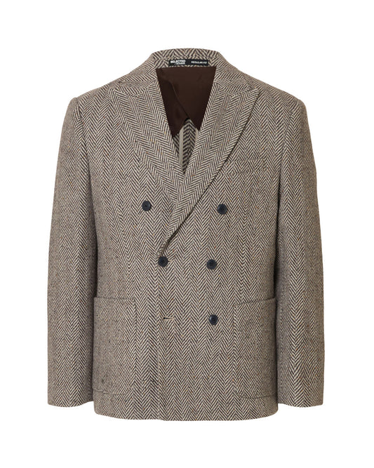 Regular Morris Herringbone Wool Blend DB Blazer