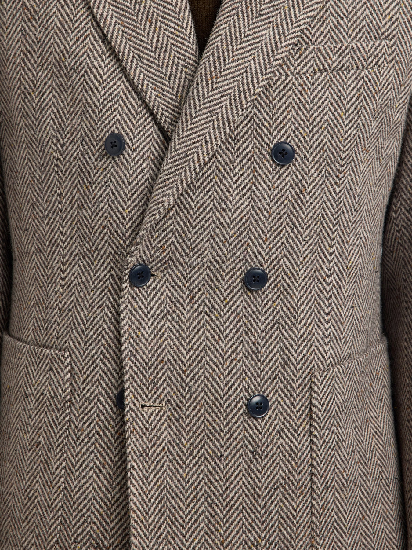 Regular Morris Herringbone Wool Blend DB Blazer