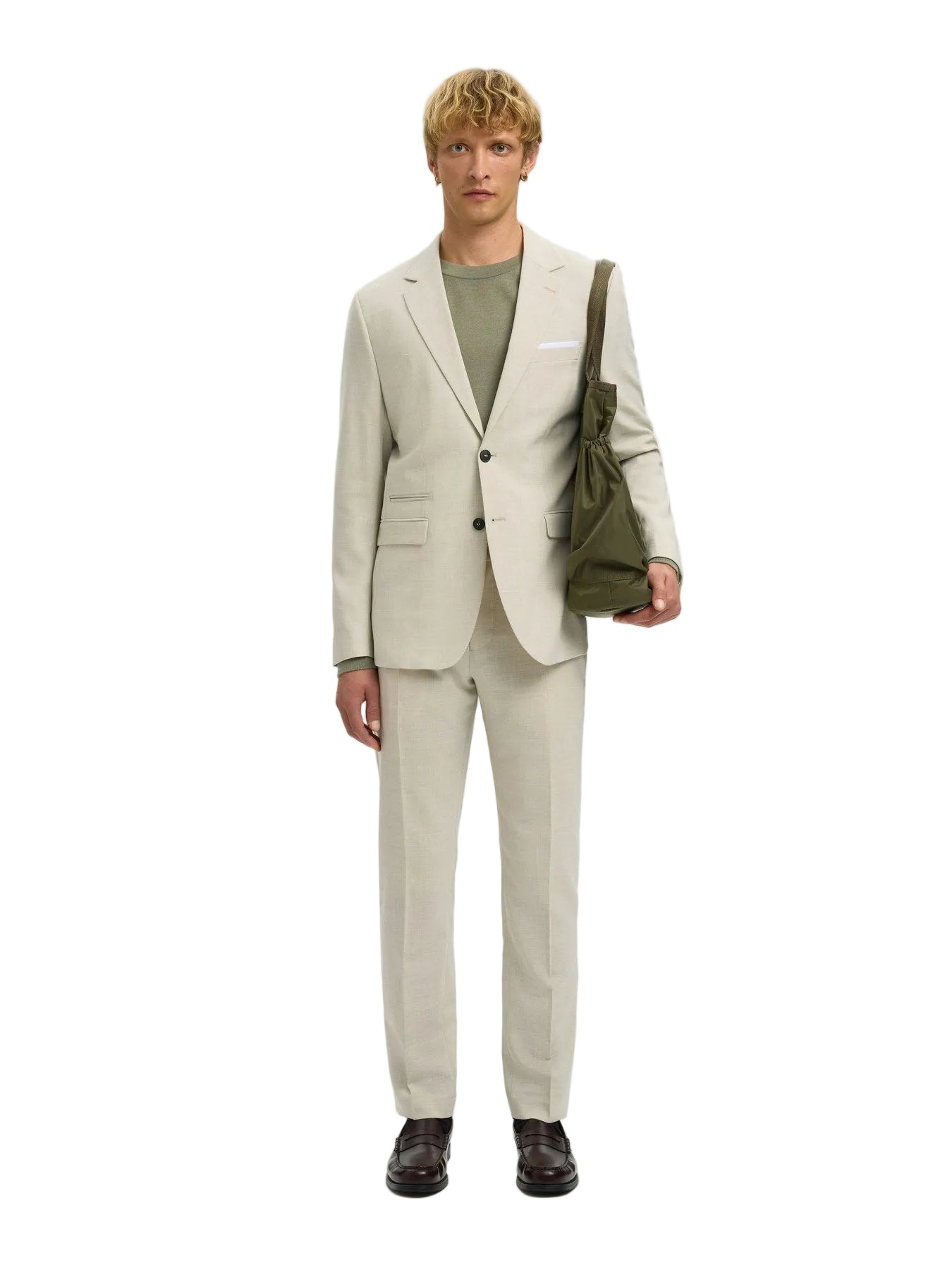 Slim Linen Blend Oasis Blazer
