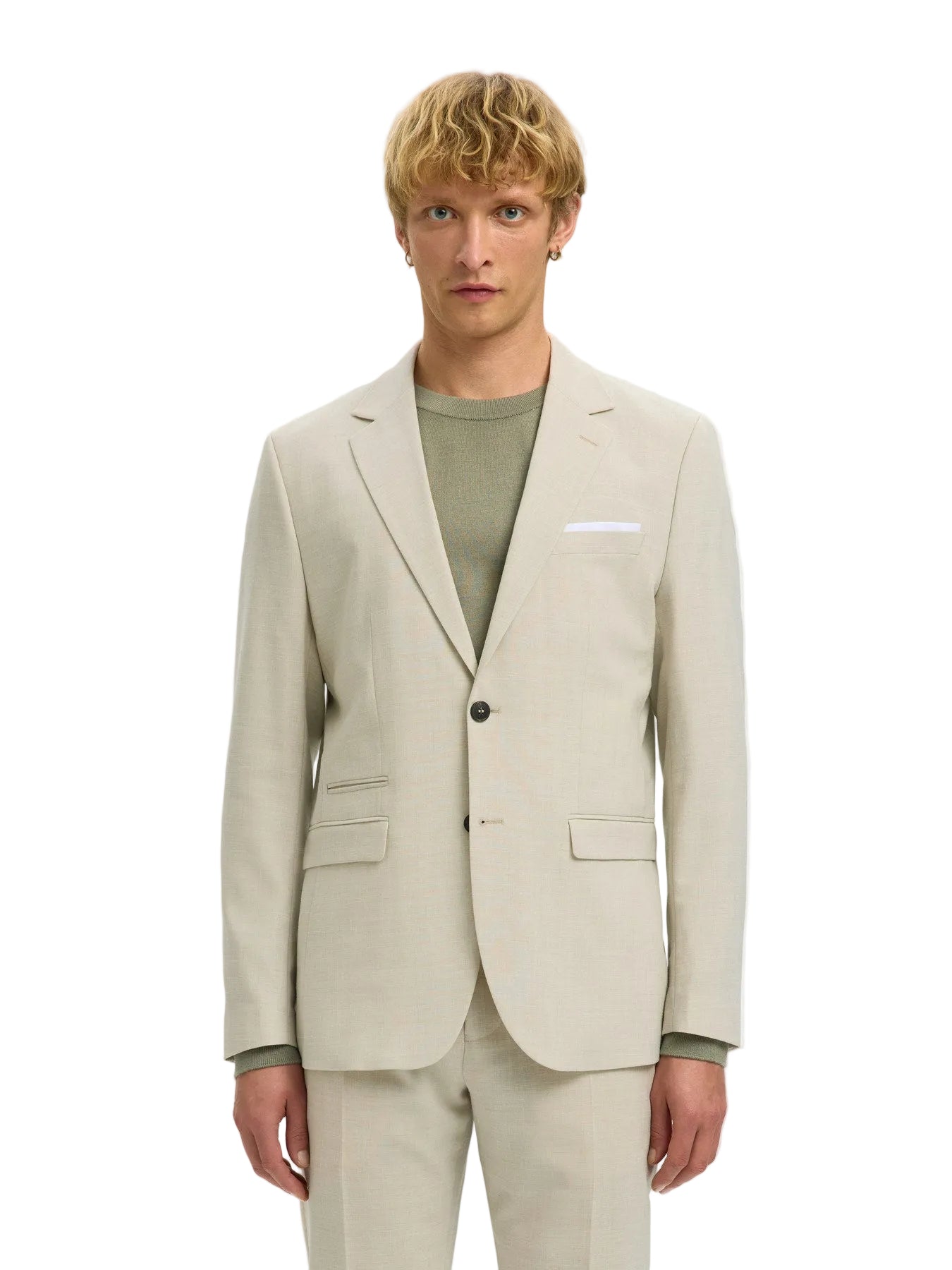 Slim Linen Blend Oasis Blazer
