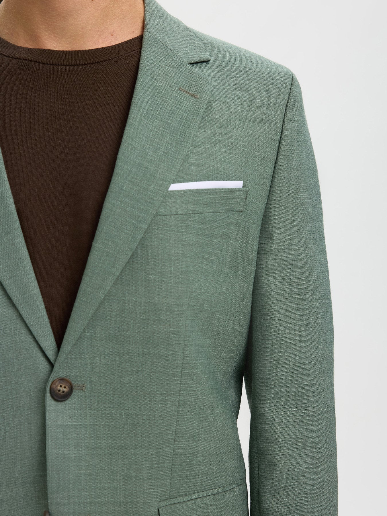 Slim Linen Blend Oasis Blazer
