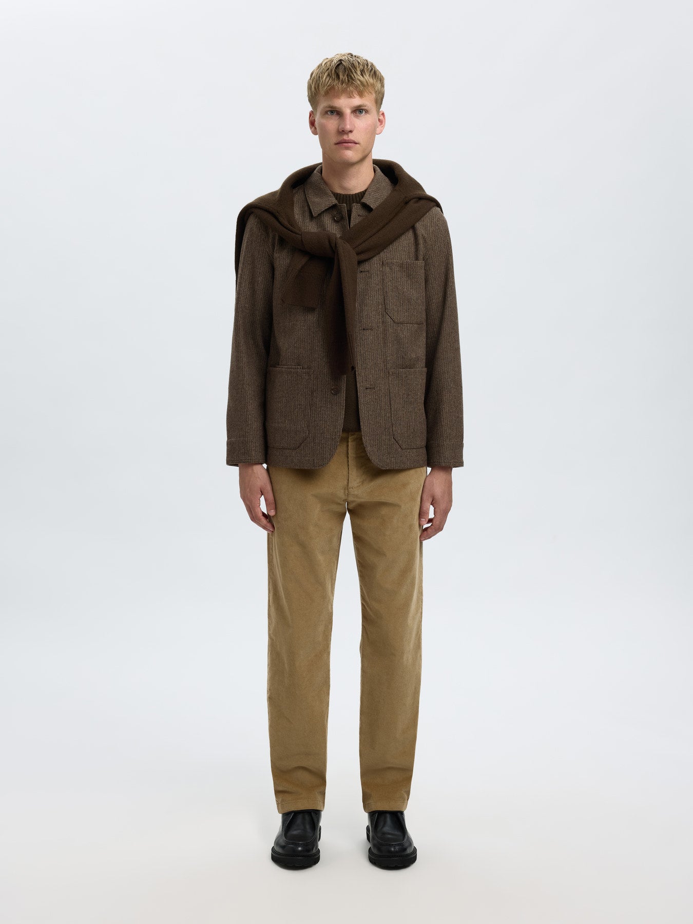 Landon Wool Blend Hybrid Blazer