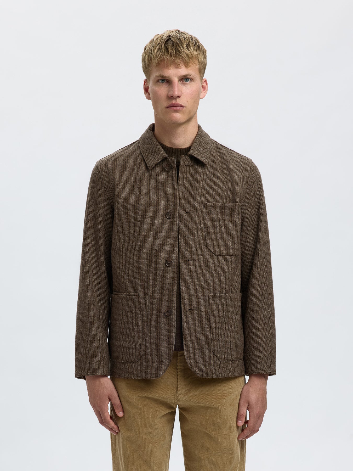 Landon Wool Blend Hybrid Blazer