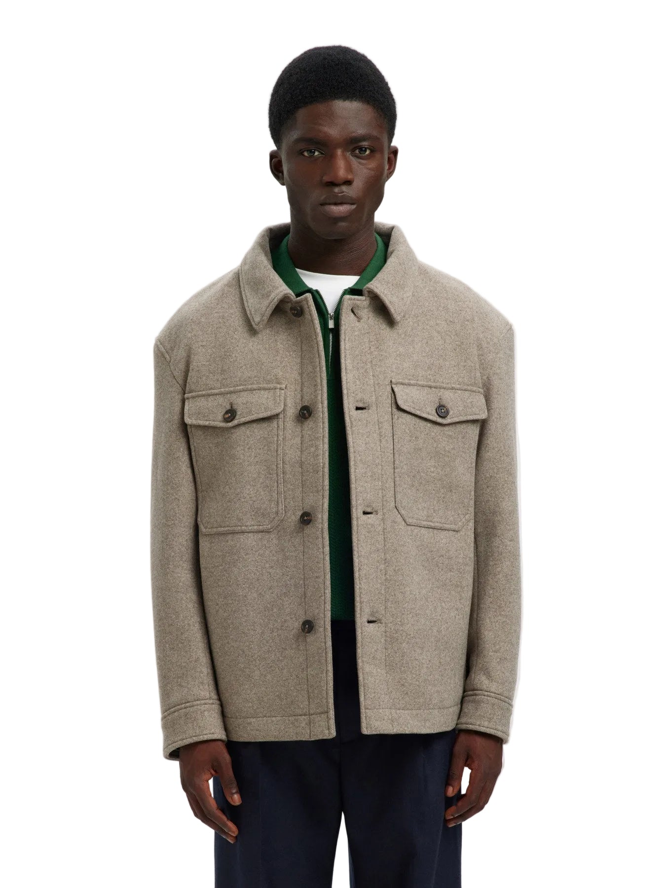 Mitch Wool Blend Shacket