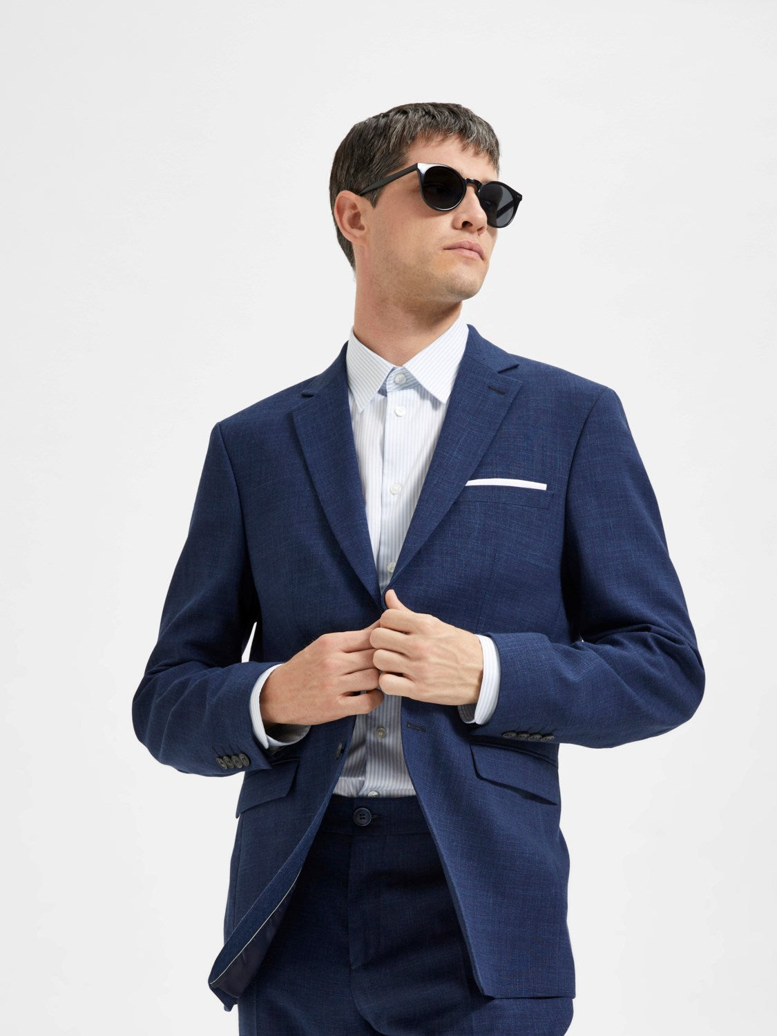 Slim Linen Blend Oasis Blazer