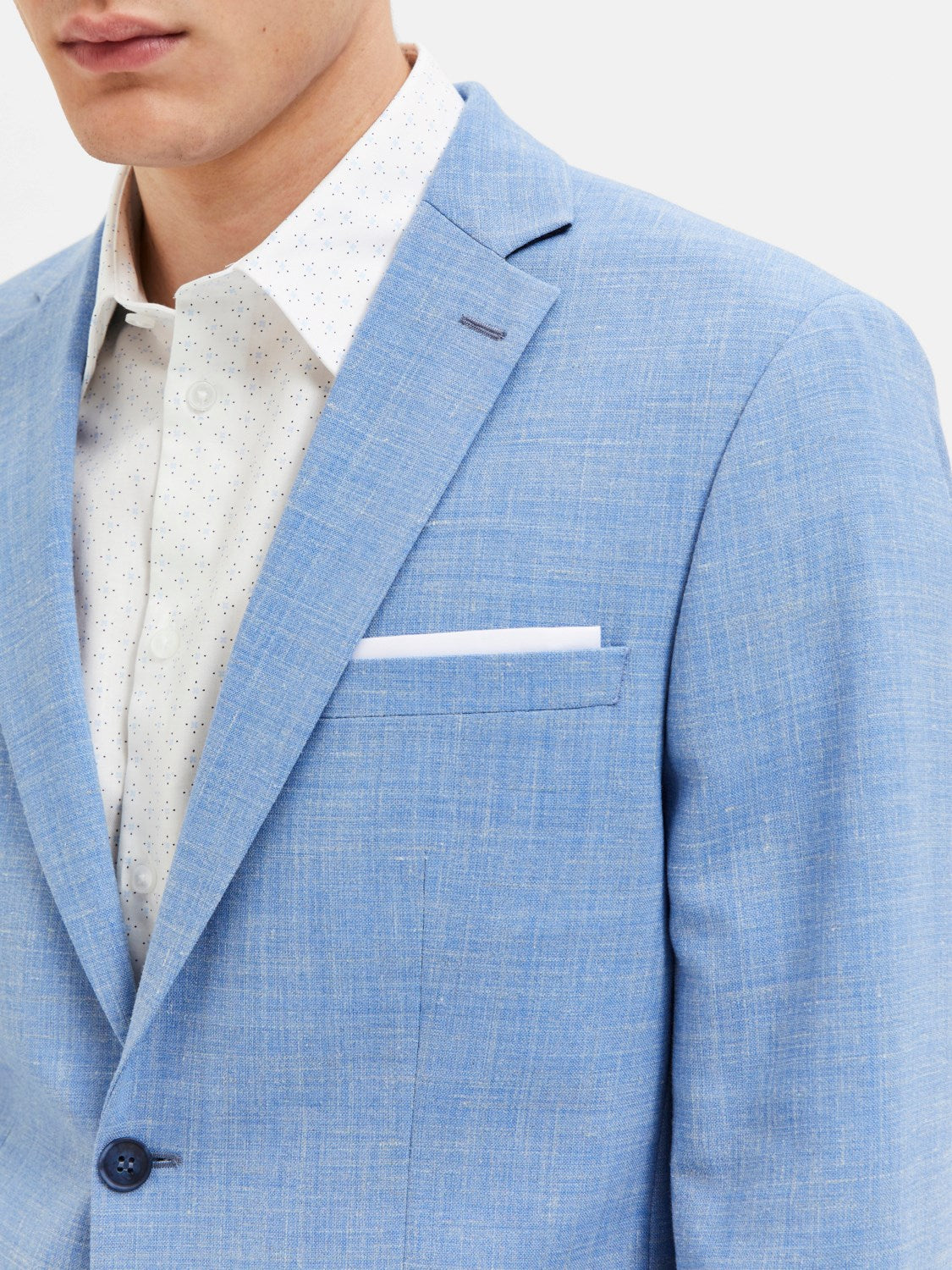 Slim Linen Blend Oasis Blazer