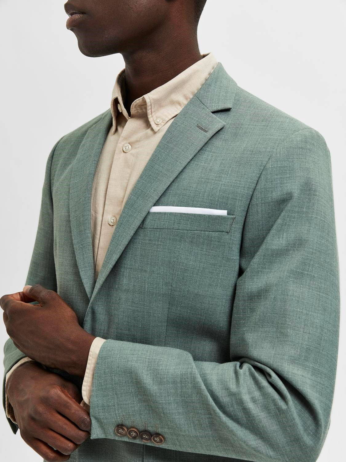 Slim Linen Blend Oasis Blazer