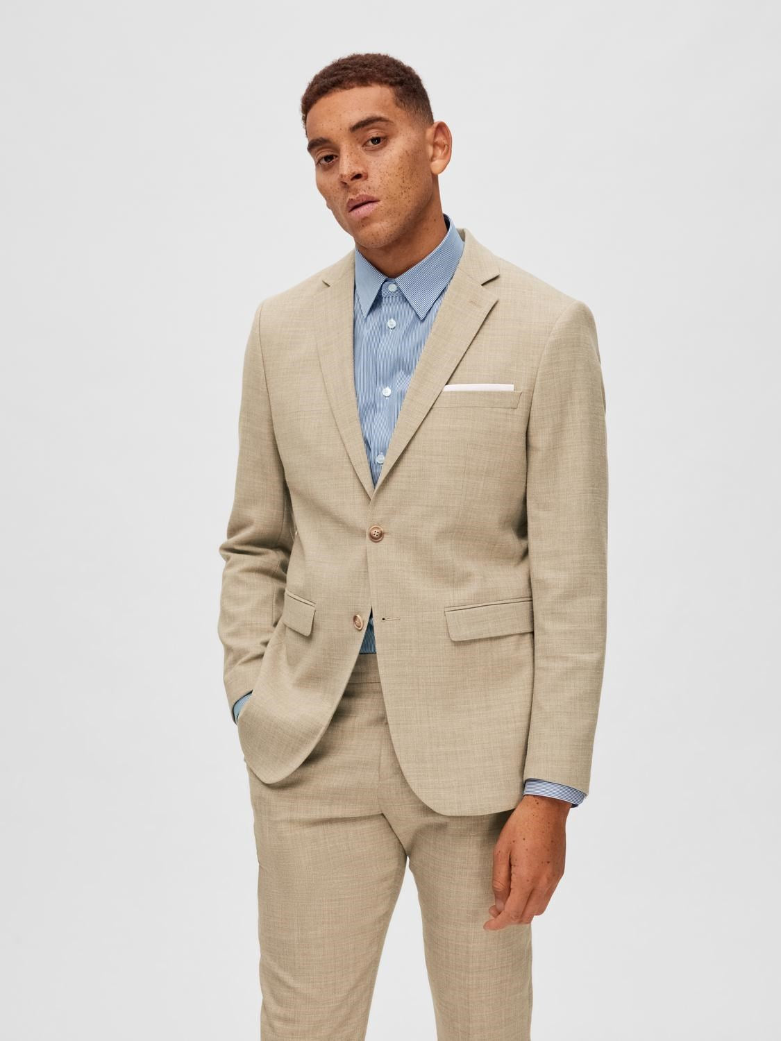 Slim Linen Blend Oasis Blazer