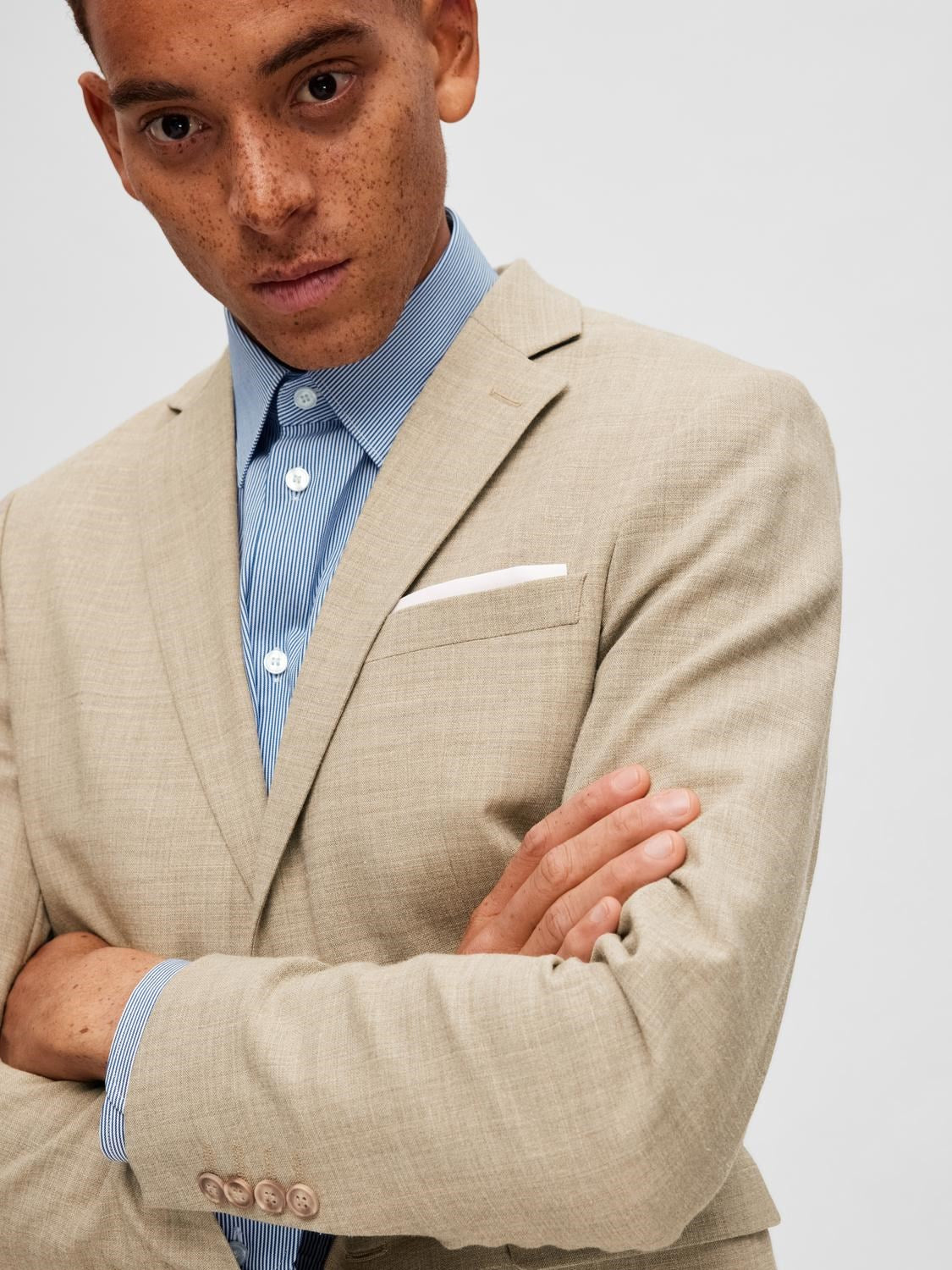 Slim Linen Blend Oasis Blazer