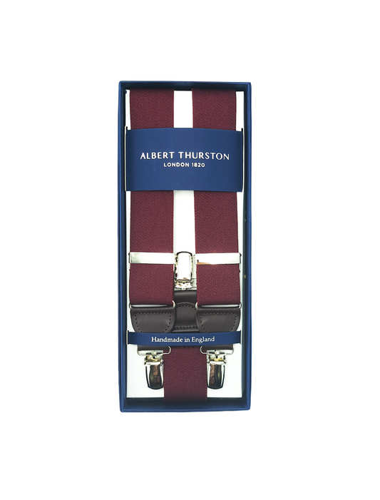 Bretelles Clip Large All Burgundy