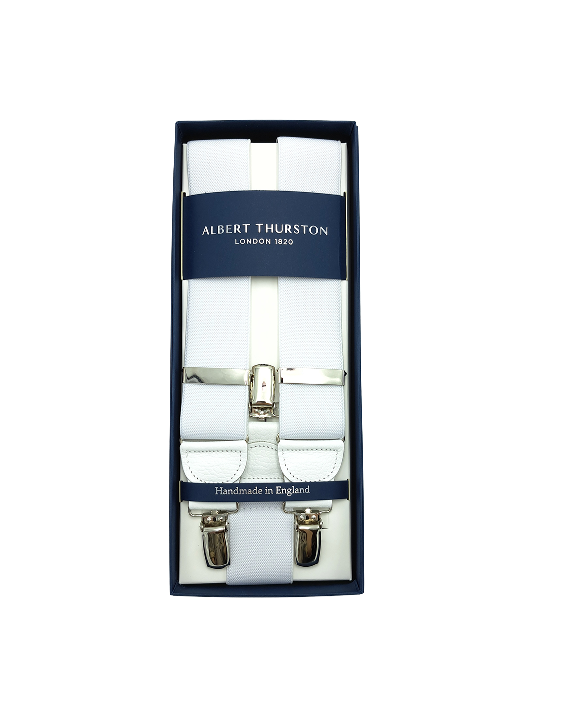 Bretelles Clip Large All White