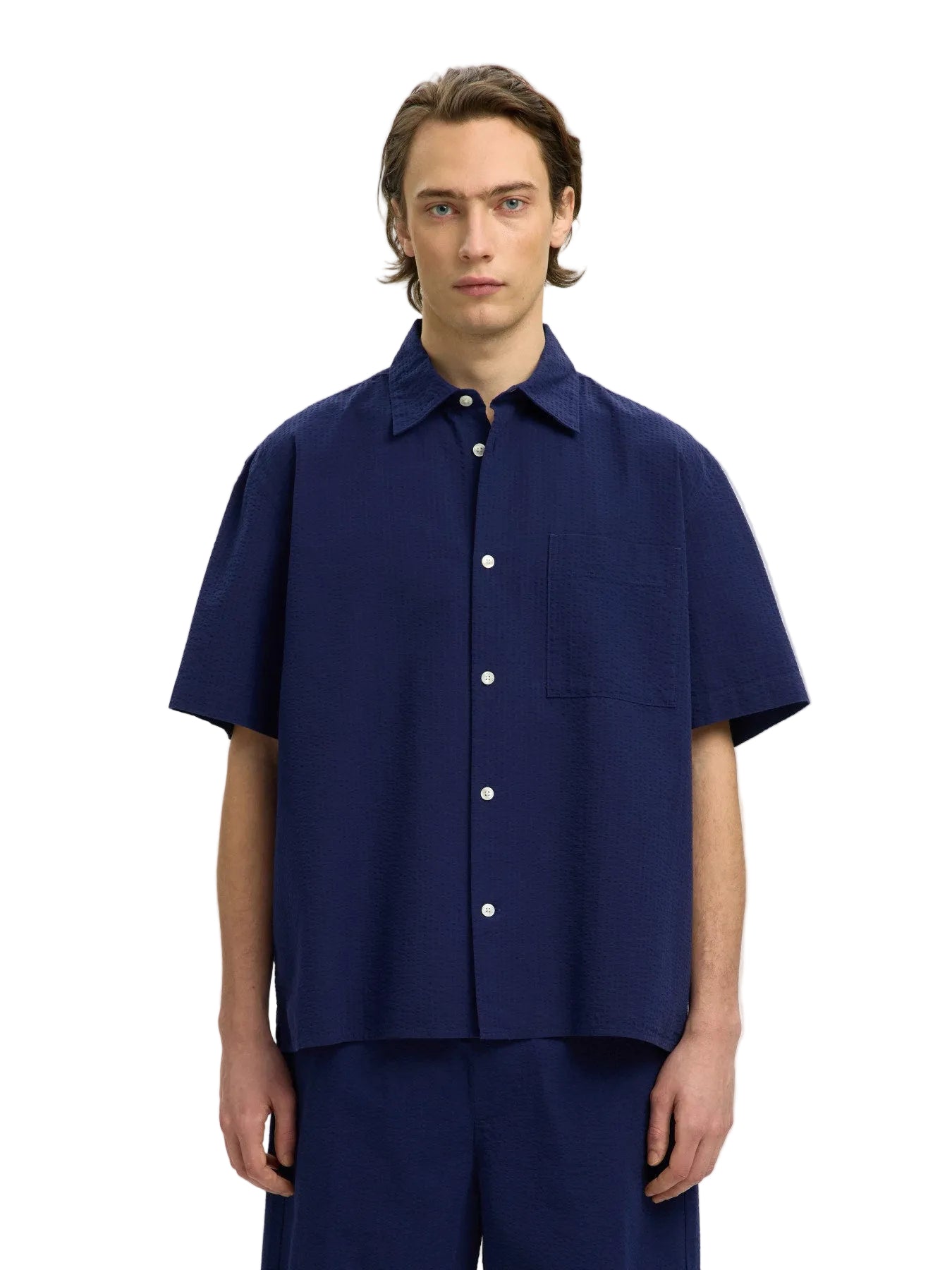 Relaxed Stuart Seersucker SS Shirt