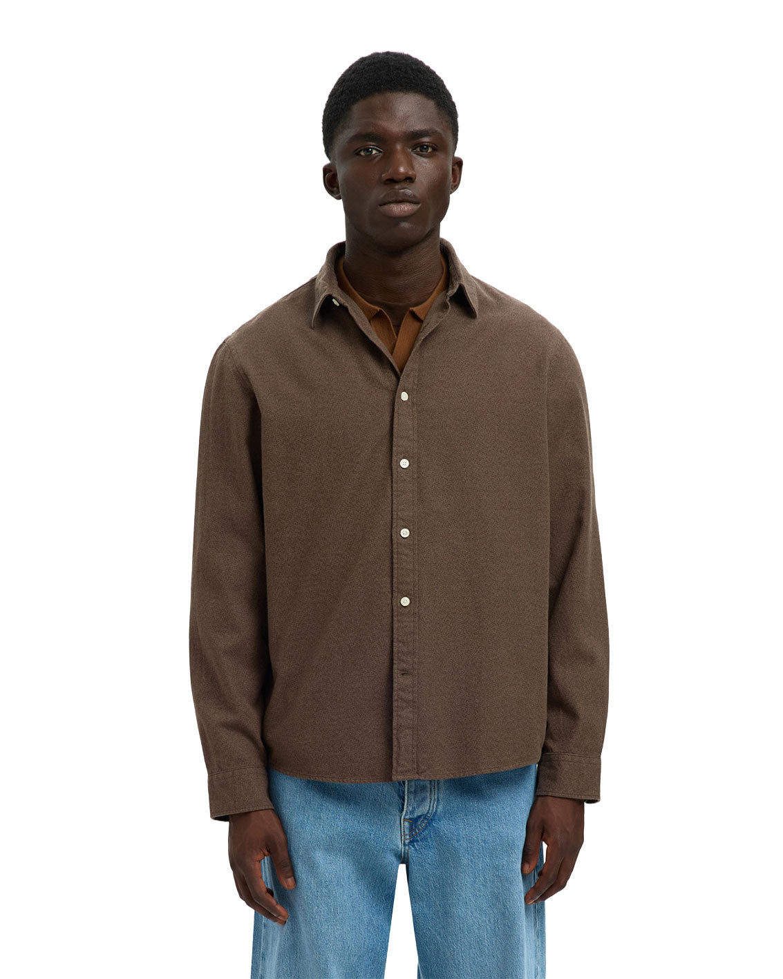 Regular Noah Brushed Twist LS Shirt