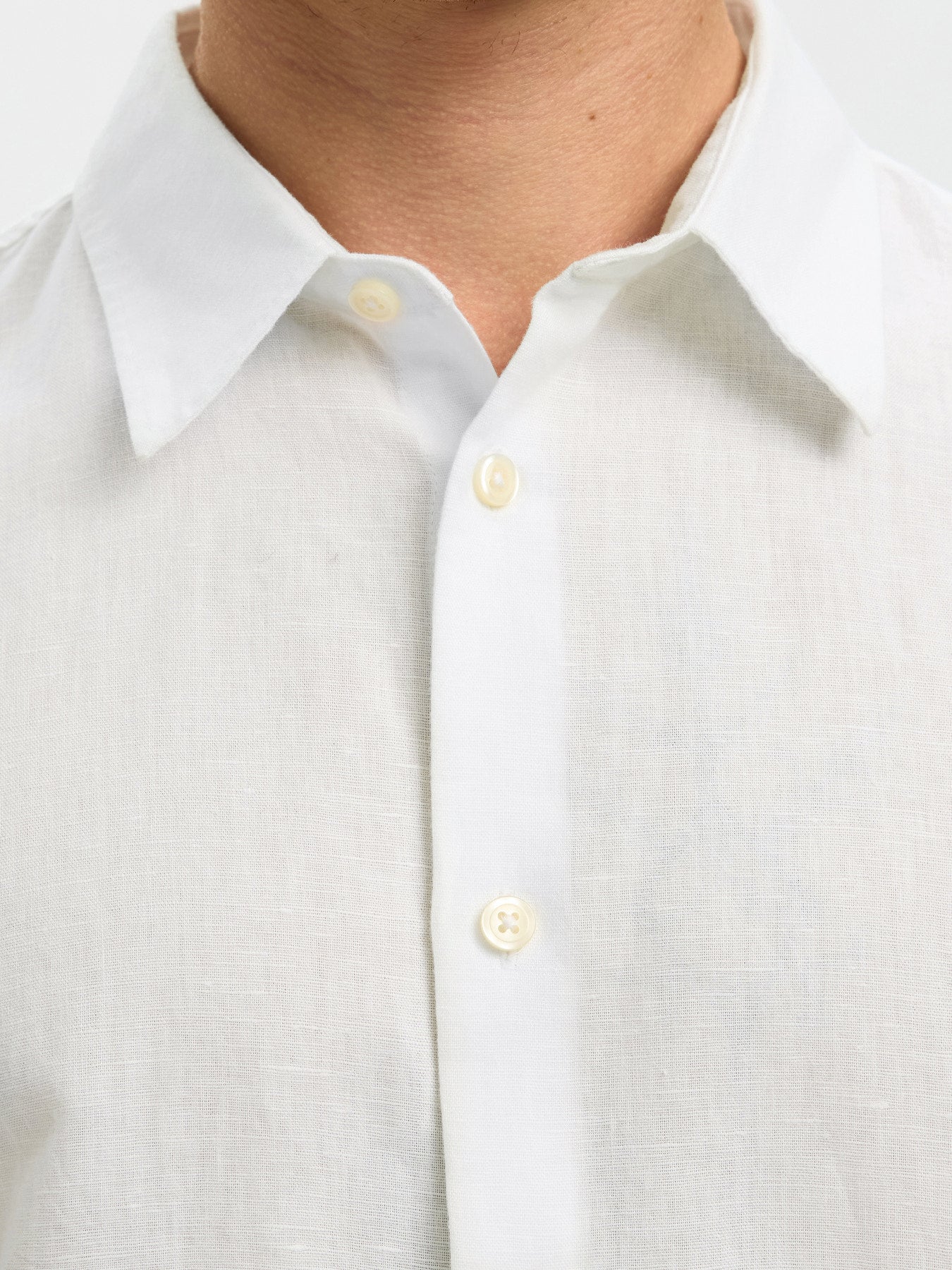 Regular Clay Linen Blend LS Shirt