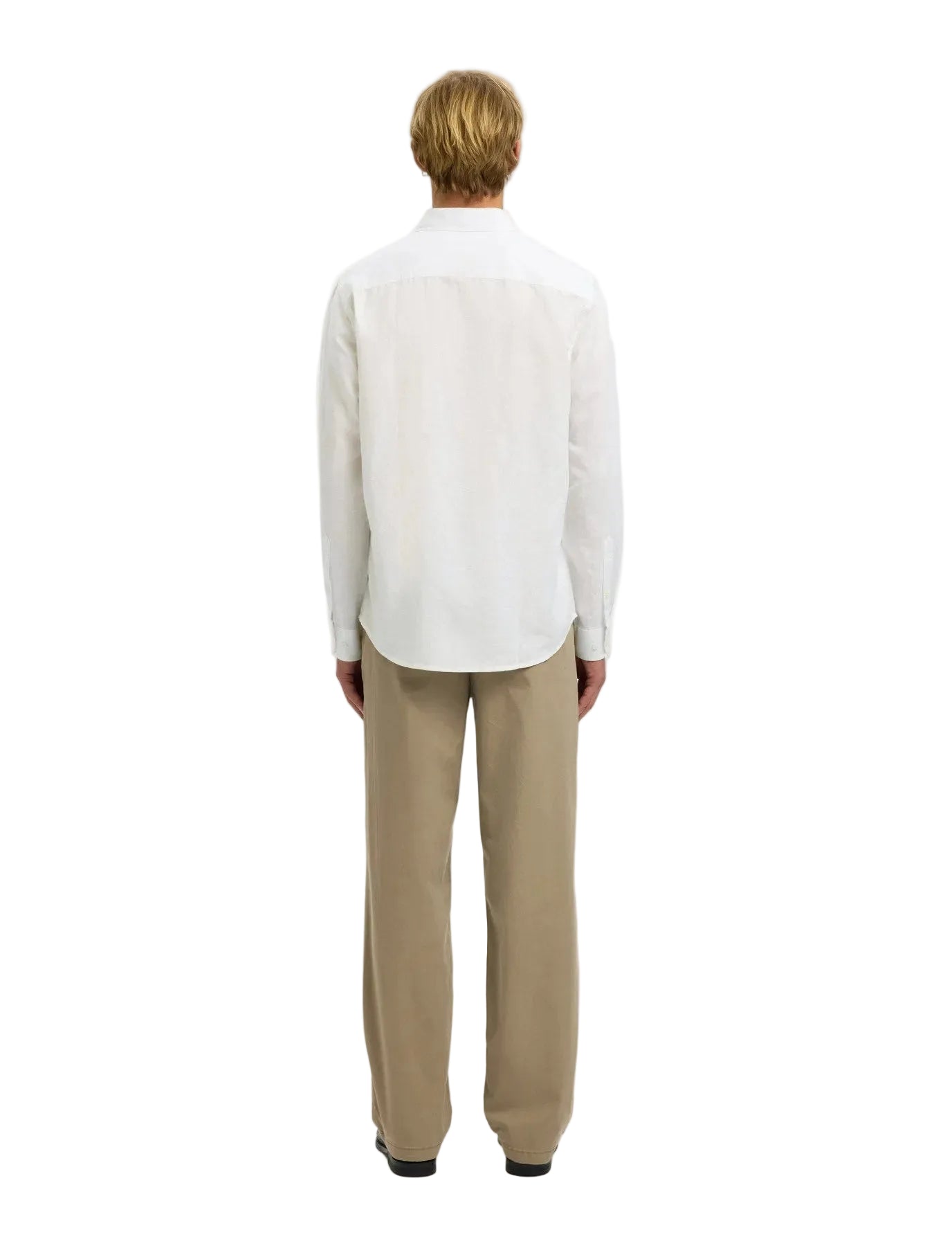 Regular Clay Linen Blend LS Shirt