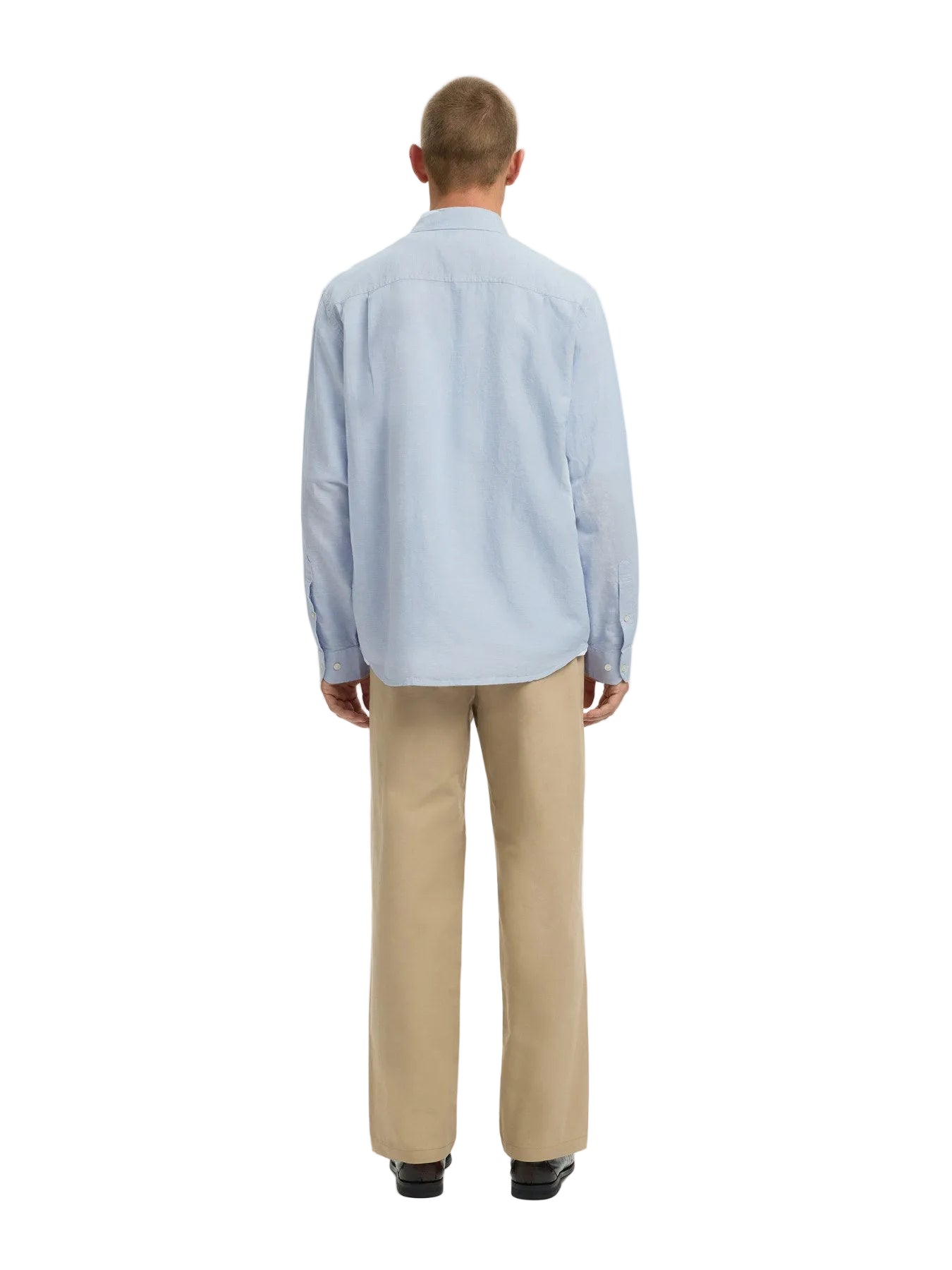 Regular Clay Linen Blend LS Shirt